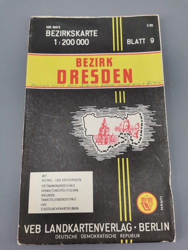 Alte bezirkskarte dresden - alte,