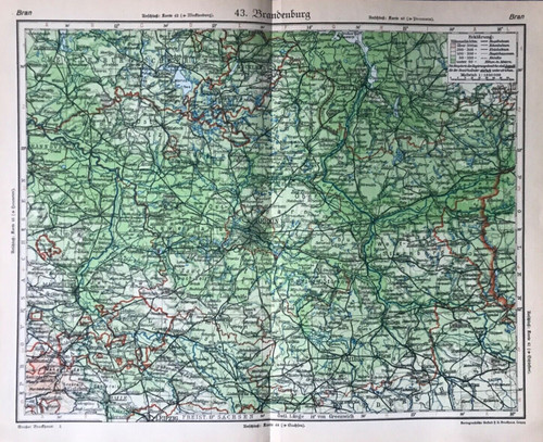 Landkarte provinz brandenburg - landkarte,