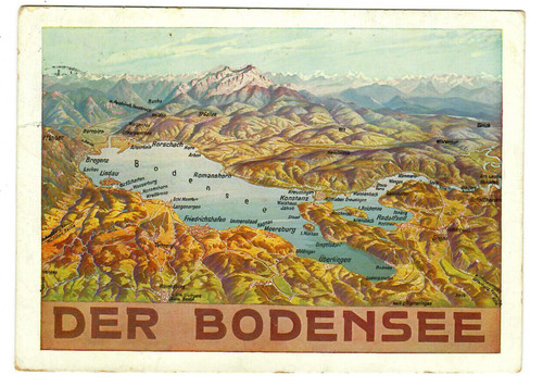 Bodensee landkarten - ak,