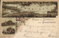 Landkarten Litho Singen