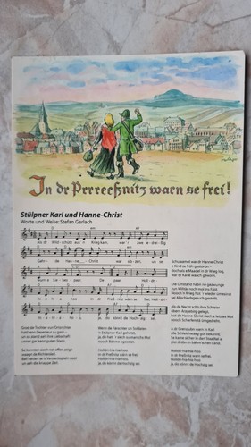 Liedpostkarte in dr - ,