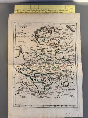 Historische landkarte 1746 - landkarte,