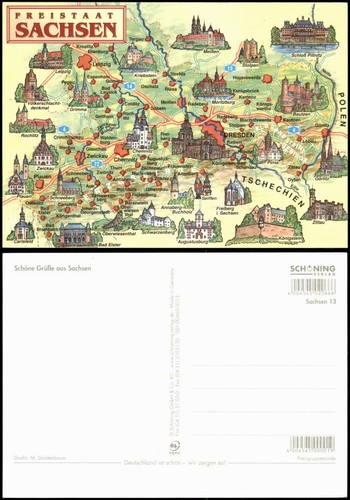 Landkarten ansichtskarte - landkarten,