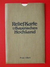 alte Relief Karte mit 3