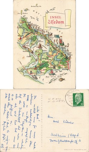 Ansichtskarte usedom - ansichtskarte,