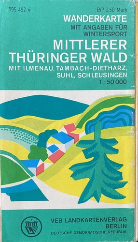 Karte wanderkarte thüringer - karte:,