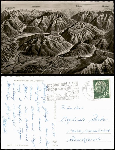 Ansichtskarte bad reichenhall - ansichtskarte,