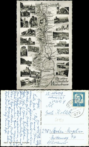 Ansichtskarte rheinland pfalz - ansichtskarte, .rheinland-pfalz