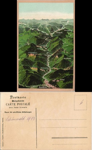 Ansichtskarte hornberg - ansichtskarte,