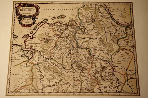 Historische landkarte bremen - landkarte, 2