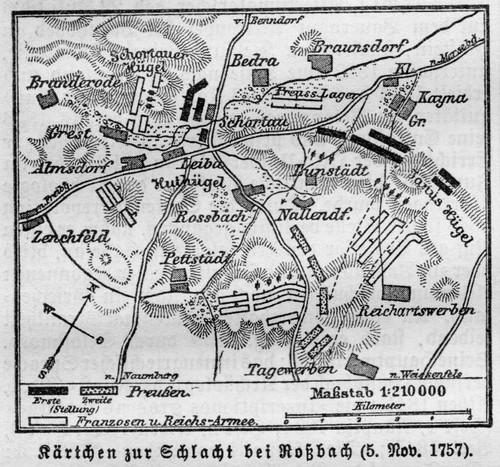 Schlacht bei rossbach - bei, 1757