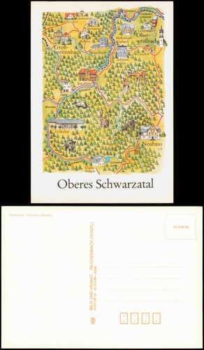 Oberweißbach landkarten - oberweißbach, ak
