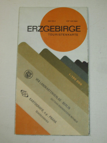Erzgebirge ddr touristenkarte - ddr,